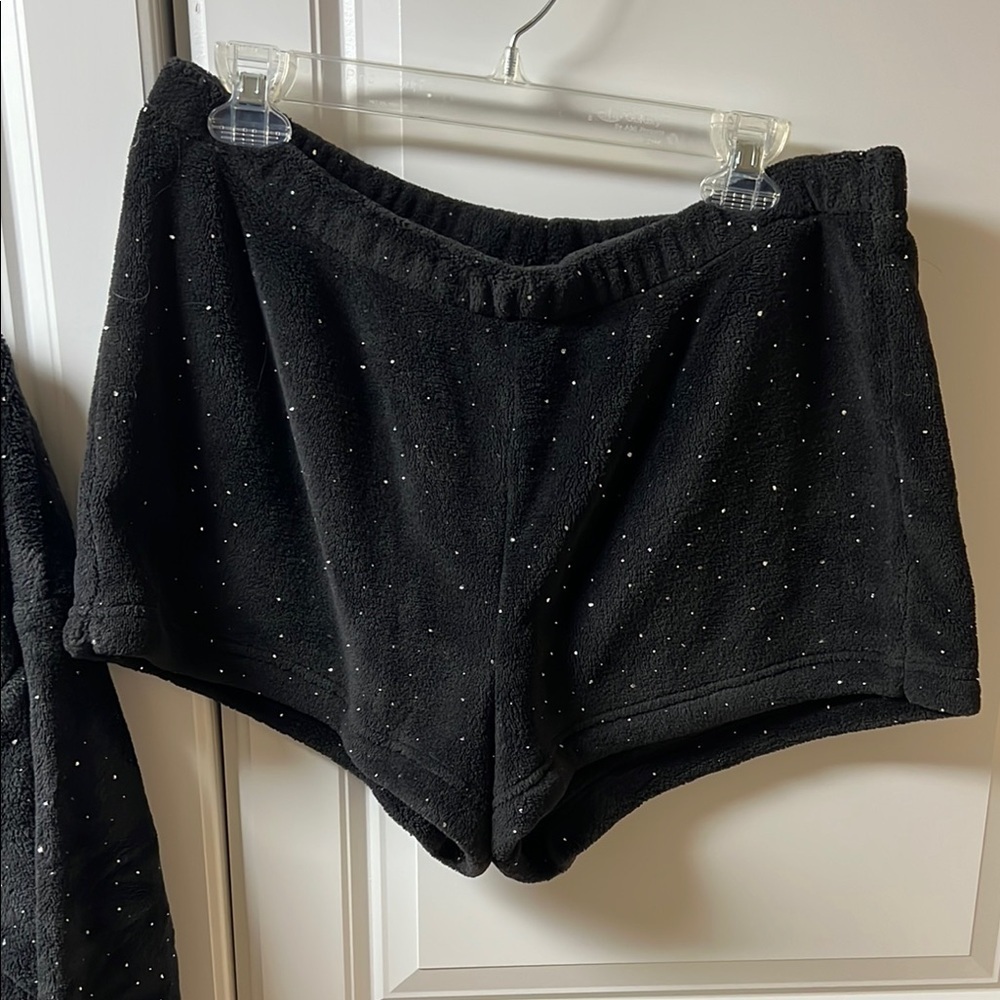 SO Black Velour Lounge Set, XL, - Picture 4 of 5